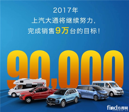上汽大通2017年销量目标9万辆 SUV D90明年9月上市 (1)